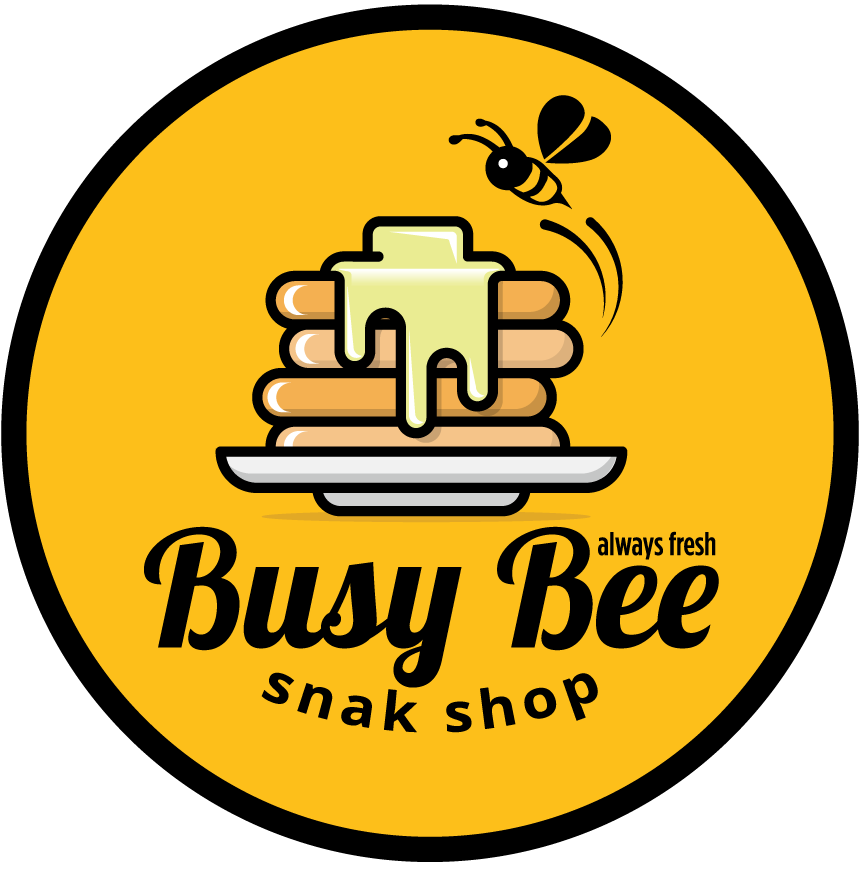 busy bee snak shop logo